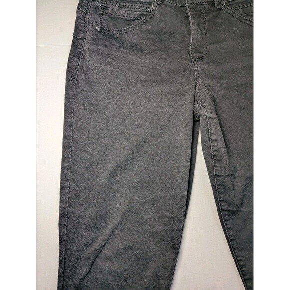 Democracy Jeans Women's 10 "Ab"Solutions Black Dark Wash Skinny Stretch Control - Picture 7 of 16